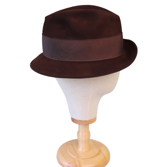 Vintage Stetson 3X Beaver Fedora Quality Fur Felt Hat Size 7 3/8” - Picture 3 of 10